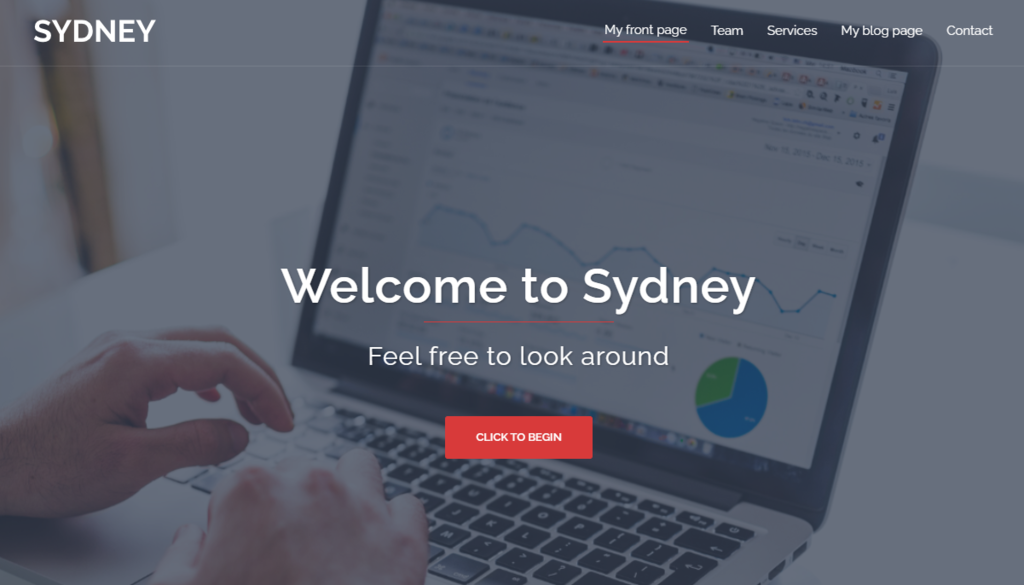 قالب شرکتی Sydney